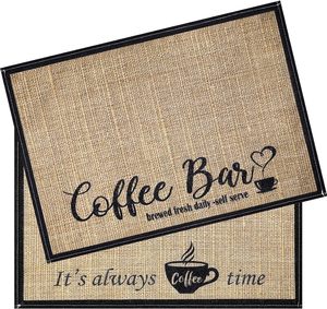 Super Absorbent Linen Table Mat Non-Slip Countertop Dining <strong>Kitchen</strong> <strong>Accessory</strong> Coffee Machine Diatom <strong>Mud</strong> Drainage Pad Soft Rubber - Product Image 5
