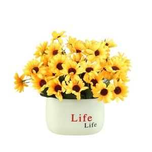 LUYI - Fiori Artificiali in Seta, Piccole Piante in Vaso, Decorazioni in Plastica per Soggiorno, Sala Espositiva e Tavolo - Product Image 5