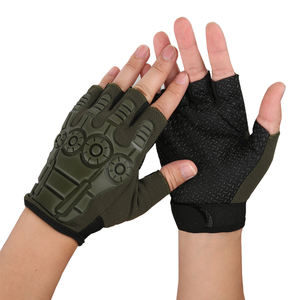 Guantes de boxeo antideslizantes de medio dedo para hombre y mujer, guantes de Fitness tácticos para exteriores de lucha CS en vivo, Material de silicona para ciclismo - Product Image 1