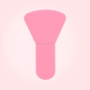 Brocha de Maquillaje Facial de Silicona Corta de 6 cm, Color Rosa Blanco, Herramienta Aplicadora de Base y Mascarilla Facial - Product Image 6
