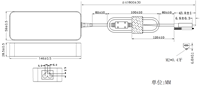 Adaptateur d'alimentation USB-C PD140W GaN à verrouillage par vis pour PC médical, industriel, PoE, AV, Edge Computing, station de travail mobile