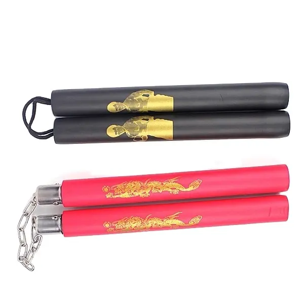 Martial Arts Nunchucks Foam Patroon Nunchucks Chinese Kung Fu Draagbare Nunchaku