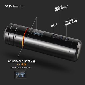 Máquina de Tatuar Inalámbrica XNET Blade con Motor sin Núcleo de <span class=keywords><strong>4.0</strong></span> mm, Batería de Litio de 2000 mAh, Pluma para Tatuar para Artistas del Tatuaje - Product Image 3