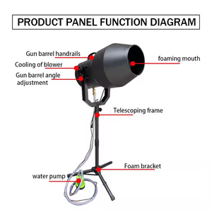 1500W bọt máy bên ngoài trời công viên hồ bơi bên nhựa phun bọt pháo máy bên - Product Image 4