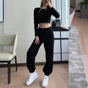 Nuovi Arrivi 2026: <span class=keywords><strong>Pantaloni</strong></span> Jogger da <span class=keywords><strong>Donna</strong></span> a Vita Alta Elasticizzati, Gamba Affusolata, Casual, <span class=keywords><strong>Rosa</strong></span>, per il Tempo Libero - Product Image 3