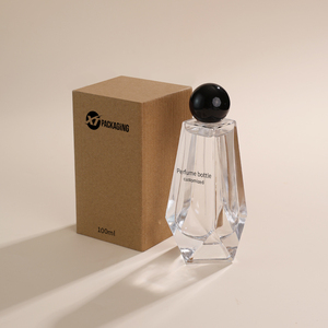 Etiqueta con Logotipo Personalizado, Botella de Vidrio Transparente de 100 ml, Pared Gruesa, Hombro Plano, Rectangular, Cuadrada, Vacía, para Cosméticos, Aceites Esenciales, Perfume en Aerosol - Product Image 5