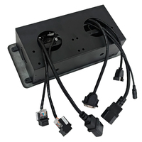 Home Use Slide Cover Socket Eingebaute Desktop-Steckdose mit USB EU UK US-Standard für Büro konferenz tisch möbel