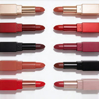Vente en gros de rouges à lèvres mats en velours de luxe pour femmes, vegan, sans cruauté, marque privée, maquillage hautement pigmenté, imperméable, certifié HALAL