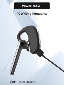 Cách Đài Phát Thanh Walkie Talkie 2 Pins Uv5r Móc Tai Loại T-M11 0.5W Siêu Mini Hai Cách Phát Thanh Chuyên Nghiệp D-Hình Dạng Hai Màu Đen Microphone - Product Image 2