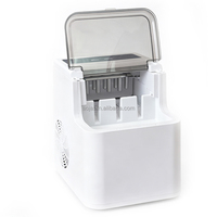 Machine à glaçons portable à forte puissance 165W, production de 12kg/24h, capacité de stockage de 500g, réservoir d'eau de 1,5L, machine à glaçons de comptoir pour usage domestique