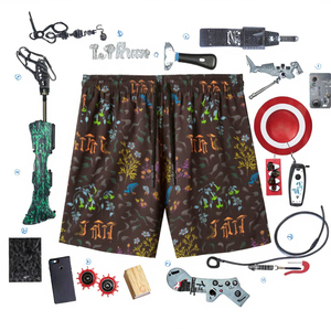 Shorts de course pour hommes à séchage rapide, imperméables et respirants, avec poche arrière zippée pour téléphone, 100 % polyester, taille élastique unie avec cordon de serrage - Product Image 3
