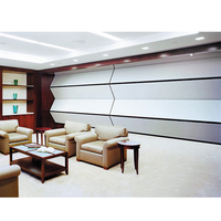 Système de cloisonnement acoustique automatique vertical pliable, mur de séparation mobile à levage, design moderne pour hôpitaux et villas