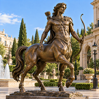 Statue hybride en bronze, sculpture en bronze sur mesure de grande taille pour l'extérieur