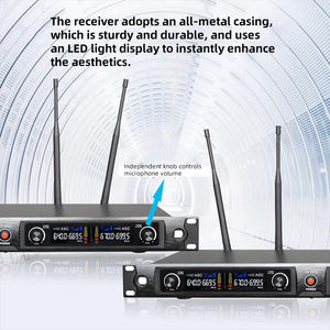 UHF 무선 마이크 핸드 헬드 마이크 충전 마이크 TYPE-C 오디오 인터페이스 장치 - Product Image 2