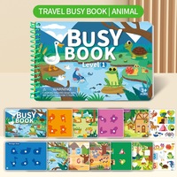 Livre d'activités Montessori personnalisé et silencieux pour tout-petits, livre magique pour autocollants, impression numérique, jouet éducatif pour l'apprentissage précoce