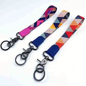 Llavero Corto Personalizado con Logotipo Bordado, Cordón para Muñeca de Motocicleta con Gancho de Águila para Mosquetones Promocionales - Product Image 5