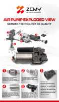 Compresseur de suspension pneumatique, pompe à air, ensemble de ressort pneumatique pour Bentley Continental GT, qualité OEM, pièces d'origine 3D0 616 005