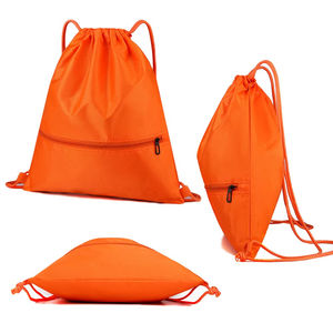 Promocional personalizado impermeable 210D 420D 500D poliéster cordón mochilas bolsa gimnasio mochila con logotipo - Product Image 6