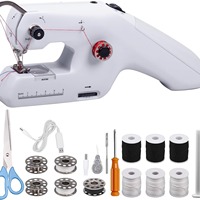 Machine à coudre surjeteuse multifonctionnelle de bureau compacte Fanghua 6ème génération, alimentation USB, portable, pour l'approvisionnement transfrontalier