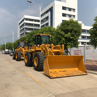 Chargeuse sur pneus LTMG de 5 tonnes avec bras de levage doubles, moteur EPA, joystick de commande avant, pour travaux lourds de construction