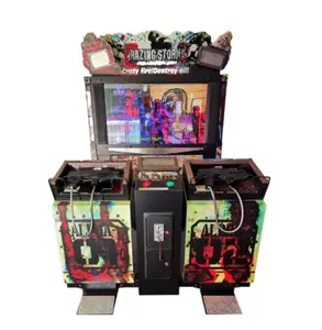 Simulateur de tempête de rasage lcd 55 pièces de monnaie, pistolet électronique, tir Arcade, Machine de jeu vidéo à vendre