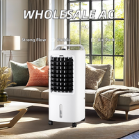 Portable 4L refroidisseur d'air à distance par évaporation Mini poignée 3 vitesses sol debout Source électrique climatisation domestique