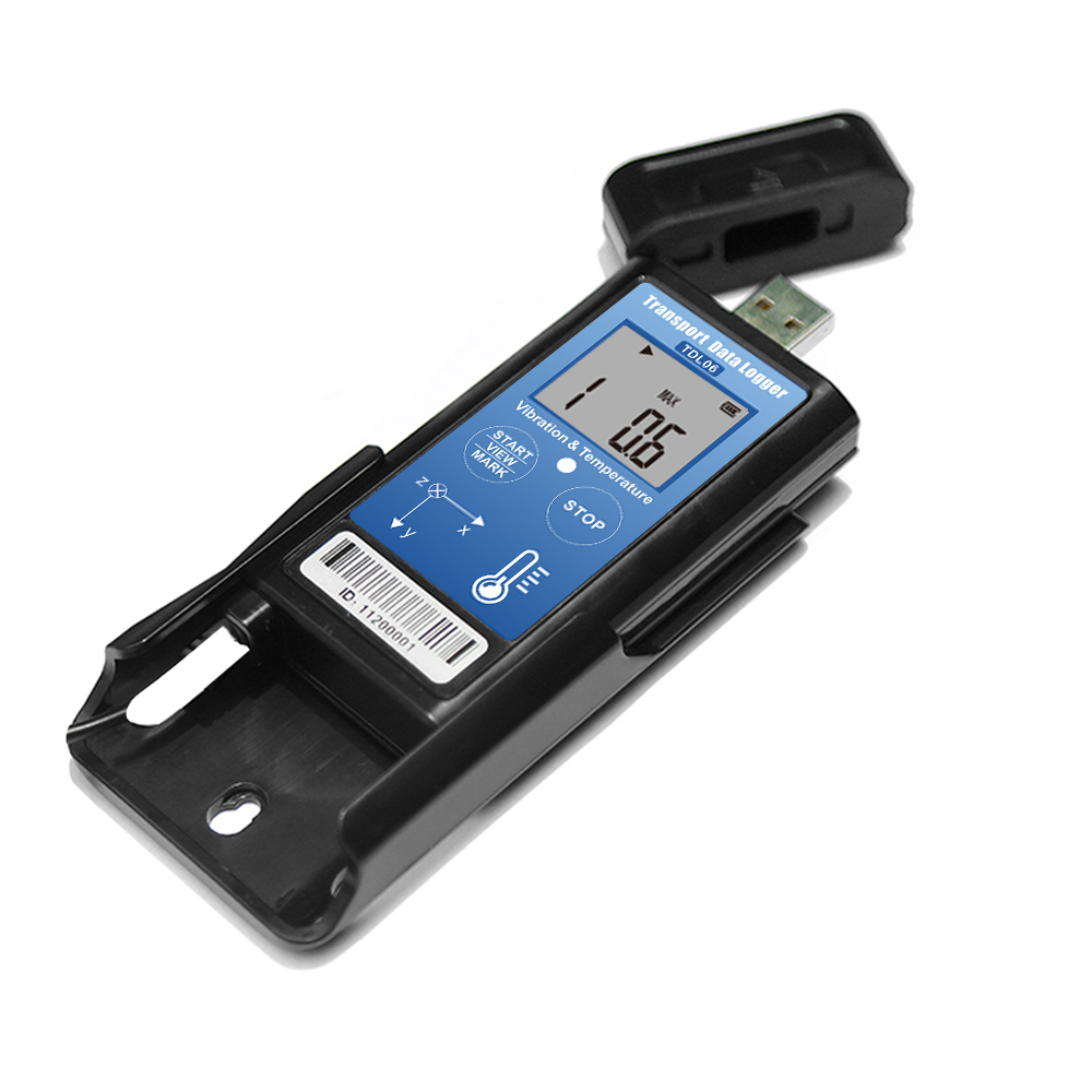 Vibration Recorder with Temperature Display - Portable Shock Data Logger