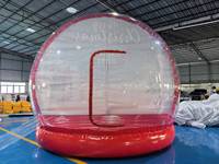 Globe de neige gonflable de 10 pieds en PVC, décorations de Noël, boule gonflable transparente, boule de neige pour fête