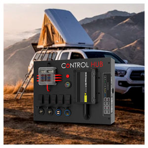 해양 및 RV용 25A 12V DC-DC 충전기 제어 박스, 듀얼 알터네이터/태양광 입력 및 5-스위치 팬 - Product Image 1