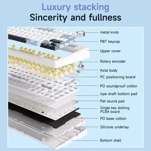 75% Customized Mechanical <b>Keyboard</b> Full Key Hot Swap 2.4 Wireless Three Mode <b>Keyboard</b> Gaming Mechanical <b>Keyboard</b> - Product Image 5