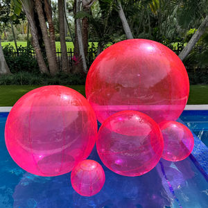 Aufblasbarer PVC-<span class=keywords><strong>Ball</strong></span> Riesiger Glatter Oberfläche Bunter Spielball für Pool Strand Party Wasserspiele Kundenspezifischer Großhandel - Product Image 3