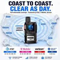 Perangkat Komunikasi Darurat Bisnis Keamanan Gereja Global Firstnet Band 14, Radio PTT Walkie Talkie 4G POC