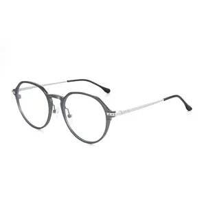 2023奢华定制带标志透明抗蓝光眼镜铝镁眼镜