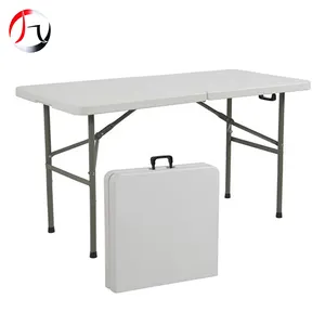 Outdoor Folding Table Outdoor Folding 4-foot White Hdpe Rectangle Folding Table For Event