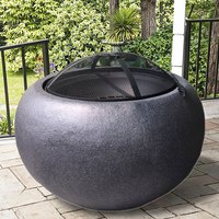 Foyer de jardin moderne en fibre d'argile pour le chauffage du barbecue en plein air Produit de gril durable et élégant