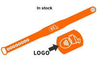 Gelang Silikon NFC RFID Mini Tag NFC213 yang Dapat Diprogram, Multi Warna, untuk Kontrol Akses Acara Konser dan Check-in