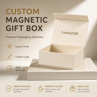 Boîte en carton rigide magnétique personnalisée CRD avec doublure en mousse et pelliculage mat pour aimants de réfrigérateur, souvenirs et articles promotionnels - Personnalisable