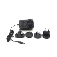 Adaptateur secteur 240V AC/DC vers 12V avec prises interchangeables 5V/9V, détachables, certifié ETL FCC CE UK SAA