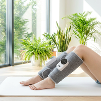 Masseur de mollets sans fil YIJIAN avec logo personnalisé, 5 réglages de chaleur, rechargeable, léger, 3 modes de massage, minuterie automatique de 20 minutes