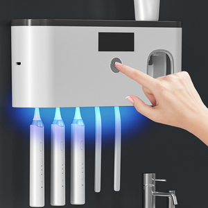 <span class=keywords><strong>Sterilizzatore</strong></span> <span class=keywords><strong>Portatile</strong></span> per Spazzolini da Denti con Tasso di Sanificazione UVC LED del 99,99%, Portaspazzolini <span class=keywords><strong>UV</strong></span> in Plastica - Product Image 3