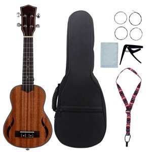 Đàn <span class=keywords><strong>Ukulele</strong></span> Acoustic Soprano 21 Inch, <span class=keywords><strong>Ukulele</strong></span> Ukelele Uke Gỗ Gụ, Dây Nylon Loại Đóng Chốt Điều Chỉnh Với Túi Xách, Làm Sạch Clo - Product Image 3
