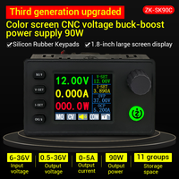 Alimentation CNC WUZHI ZK-SK90C 90W à tension variable (buck-boost) avec module de charge à tension et courant constants et écran couleur