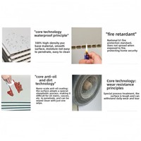 Panel Dinding Terpadu PVC Gusset Modern Tahan Air Anti Lembab Dinding Latar Belakang Pemasangan Cepat Garansi 1 Tahun