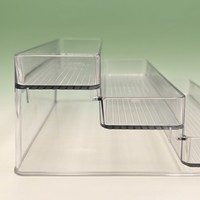 Étagère de rangement moderne à trois niveaux, montage sans outil, pour salon, cuisine, salle de bain, coiffeuse