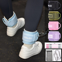 Sangle de soutien dynamique pour la cheville VALEO, ceinture d'entraînement de force pour le fitness, sangle de tension en cuir pour les hanches et les jambes, unisexe adulte