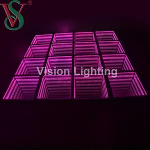 Noel dekorasyon 3D açık IP65 taşınabilir sahne oyun alanı led interaktif RGB dansçı zemin işıkları