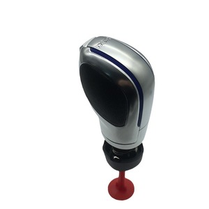 Poignée de levier de vitesse Changbanpo 16D 713 203 en alliage d'aluminium avec bord bleu en cuir véritable ergonomique pour Volkswagen - Product Image 2