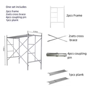 Échafaudage pliant pour peintres Post Brand 12, échafaudage de toiture et de façade, tour d'échafaudage pour peintres - Product Image 5