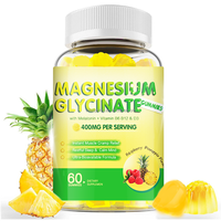 Gummies de glycinate de magnésium avec mélatonine, vitamines B6, B12, D3 pour le soutien du sommeil – Supplément OEM/ODM en marque blanche