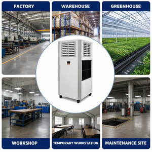 Climatiseur <span class=keywords><strong>mobile</strong></span> industriel à commande numérique avec boîtier métallique thermolaqué sur mesure, pour usine intelligente - Product Image 3